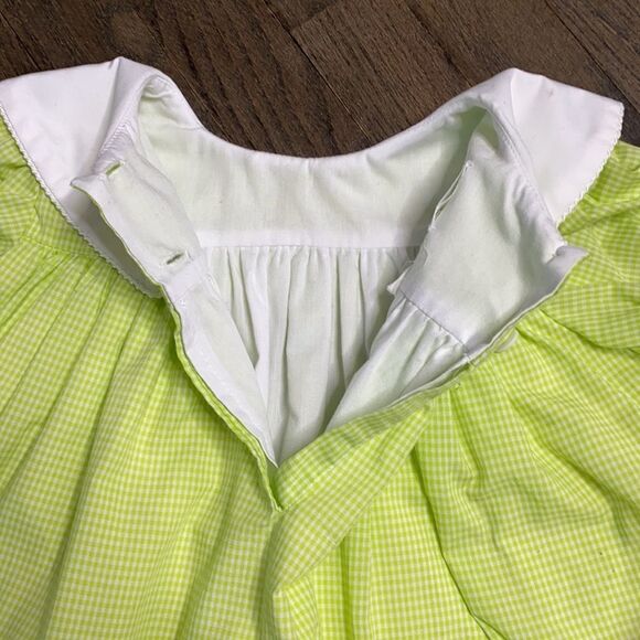 Mulberry street Gingham Easter Egg Smocked Dress - Picture 5 of 6